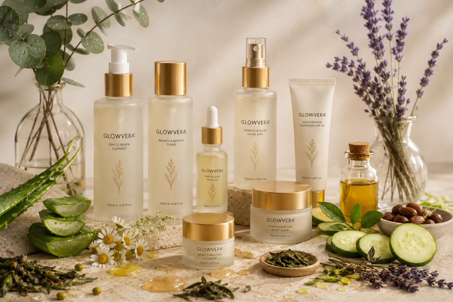 Botanicals, shot flat