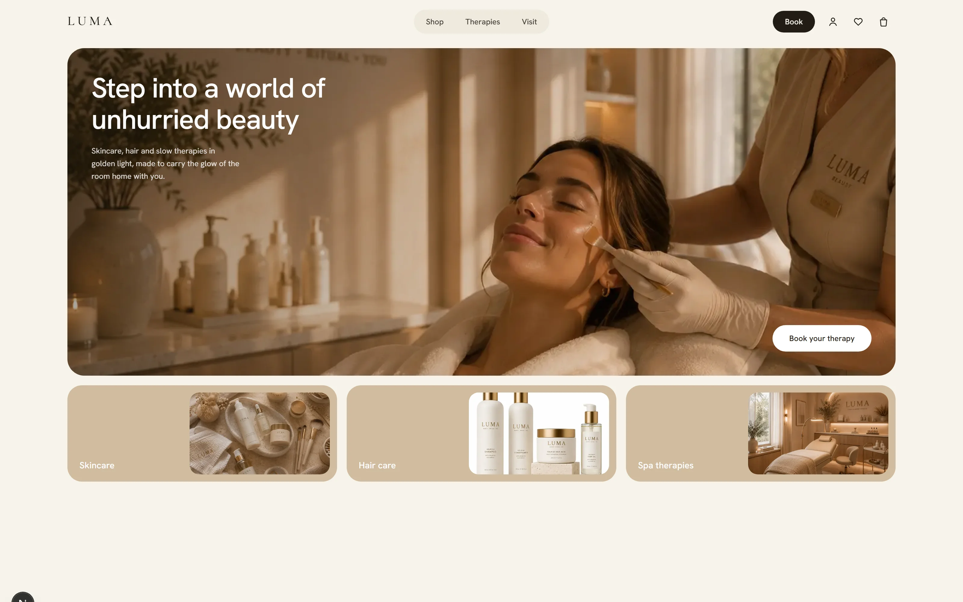 The LUMA website