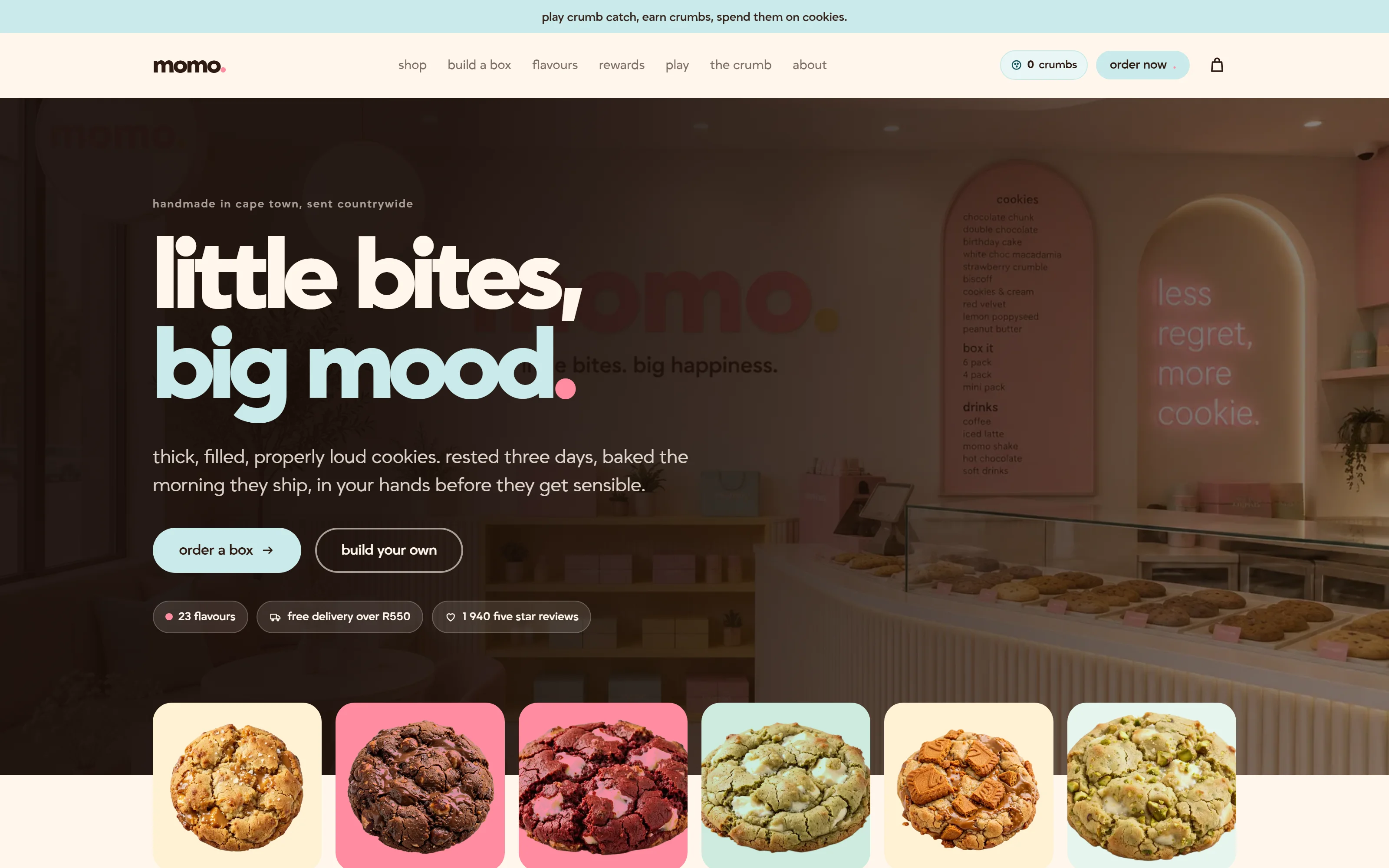 The Momo website